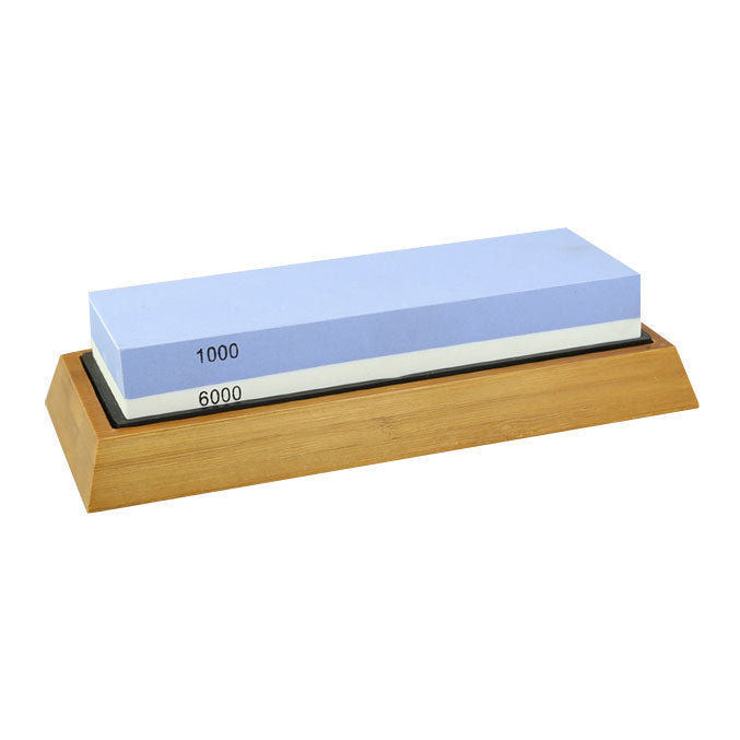1000 / 6000 Grit Japanese Whetstone Kit With Angle Guide and