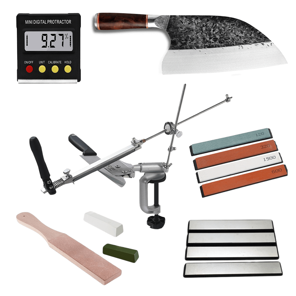 Kitchen Knife Sharpener, 4 in 1 Scissor Sharpener Tungsten Steel Emery  Ceramic Manual Blade and Scissor Sharpening Tool for Kitchen Knife, Wasabi