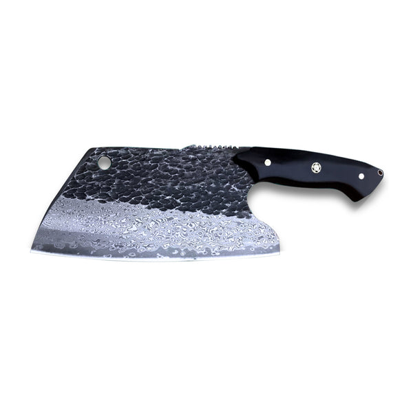  Aibote 2pc G10 Glass Fiber Damascus Pattern Knife