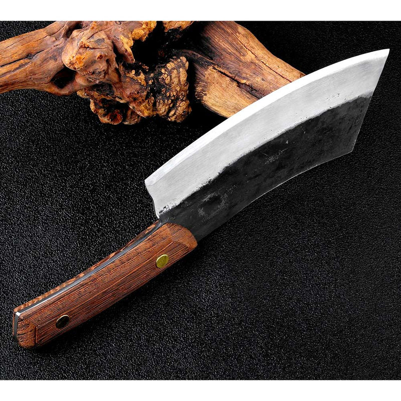 COOLINA Altomino Handmade Chef Knife, 7.1 in High Manganese Clad Steel  Blade, for Slicing Meat and Vegetables