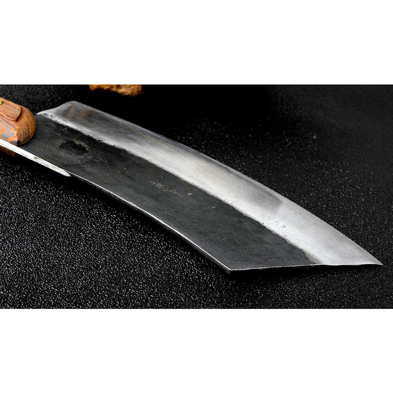 COOLINA Altomino Handmade Chef Knife, 7.1 in High Manganese Clad Steel  Blade, for Slicing Meat and Vegetables