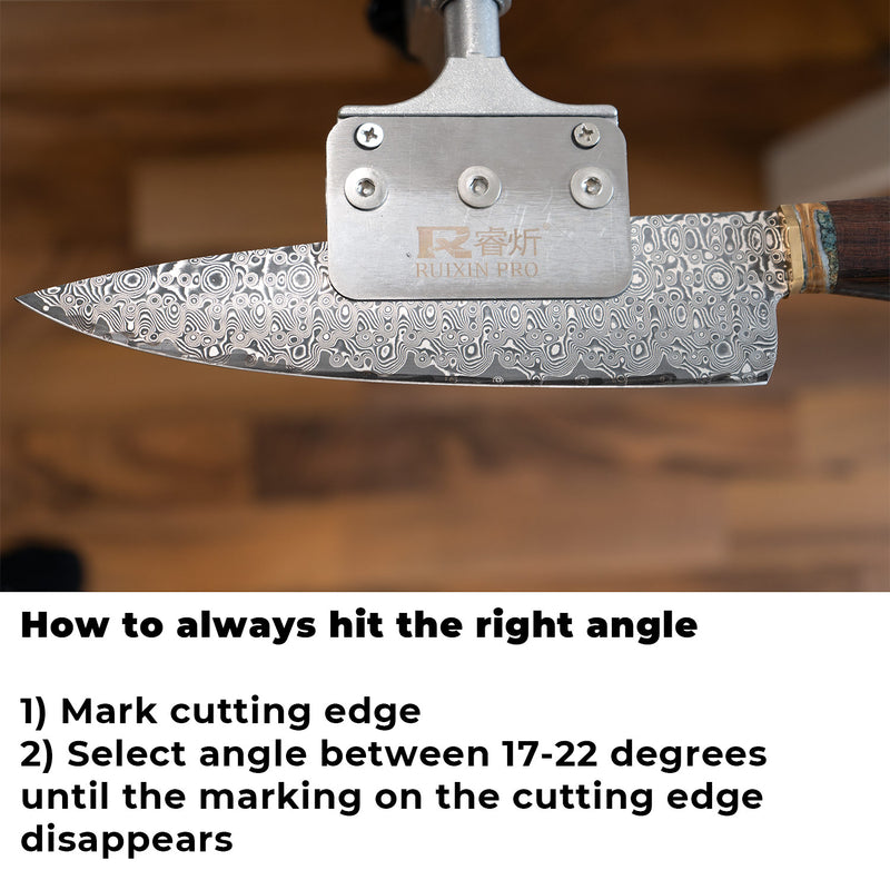 Rolling Knife Sharpener Knife Sharpener Kit With 15, 17, 20 & 22 Degree  Angles Roller Knife Sharpening System With Strop, Stand/holder 