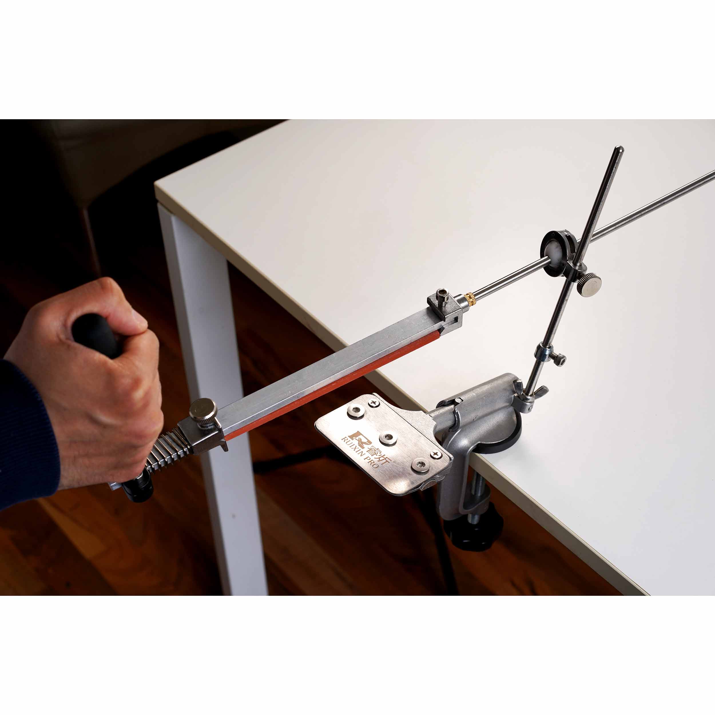 Iki Ruixin Pro™ Sharpener + Spare Whetstones + Leather Strop Set