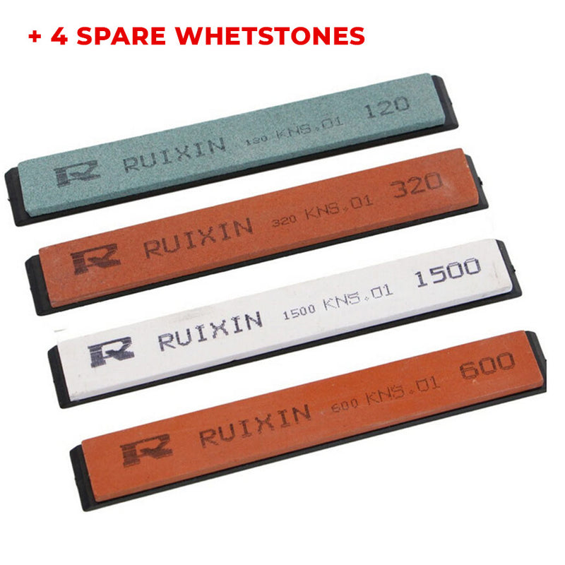 Iki Ruixin Pro™ Sharpener + Spare Whetstones + Leather Strop Set
